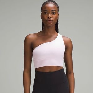 NWOT lululemon Align Asymmetrical Bra Light Support, C/D Cup (meadowsweet pink)